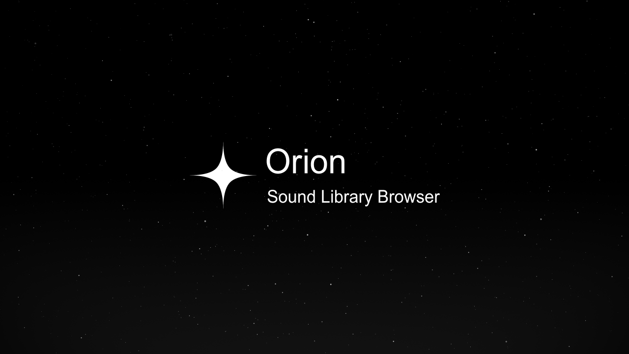 Orion YouTube Thumbnail